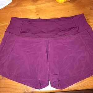 Lululemon Purple Running Shorts